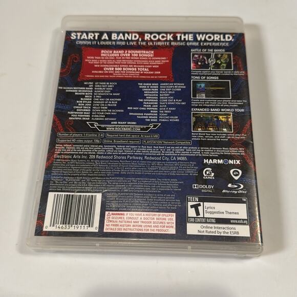 PlayStation 3 Rock Band & Rock Band 2 & The Beatles PS3 Games w/ Case and Insert - Picture 9 of 10